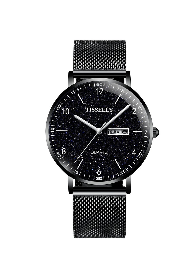 TISSELLY - Fashionable men's quartz watch - Image 1