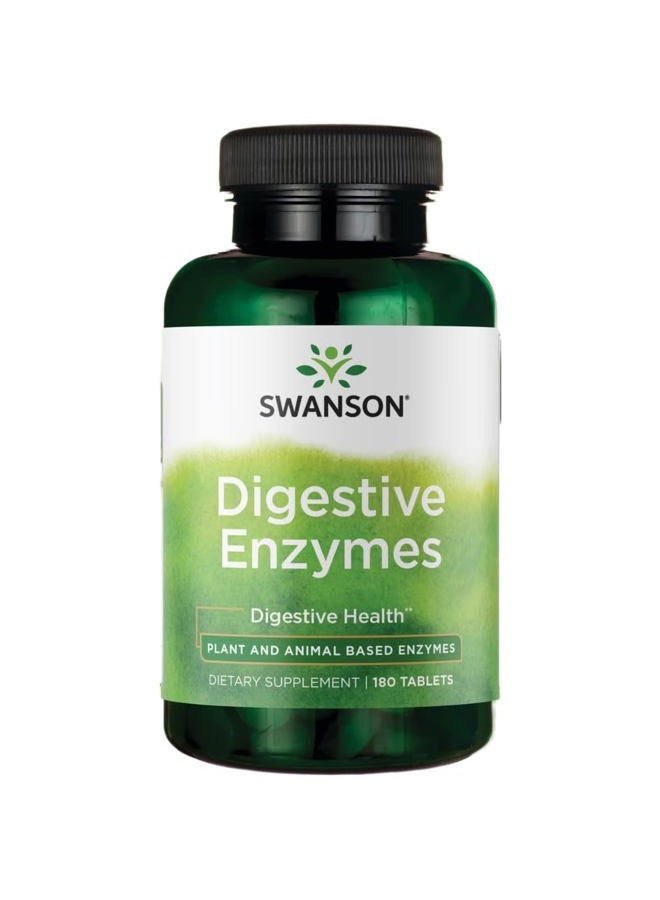 SWANSON Digestive Enzymes, 180 Tablets - Image 1