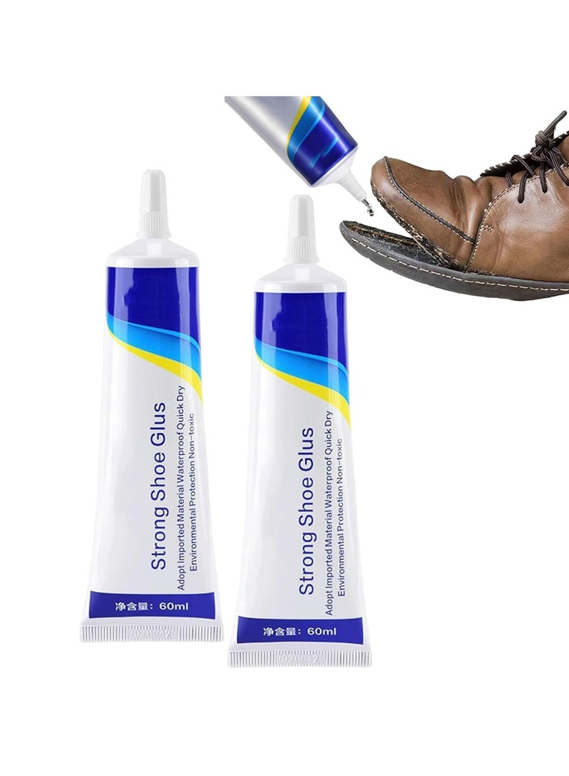 CMGTYYD Shoe Repair Adhesive, Waterproof Quick Dry Super Strong Shoe Glue, Multi-Purpose Strong Adhesive Glue, Waterproof Clear Shoe Repair Glue, for Sneakers, Hiking Shoes, Boots, Sandal (2 Pcs)  - Image 1