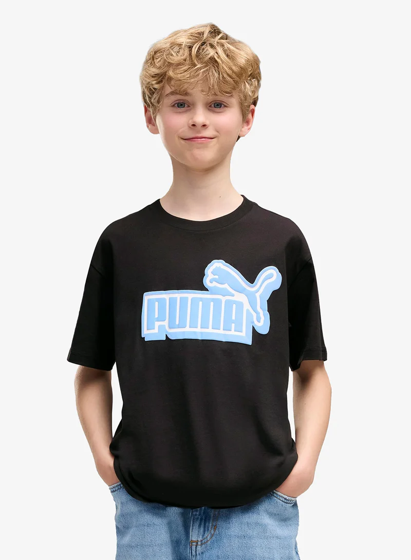 Puma Youth Essential Logo Lab Front Graphic T-Shirt