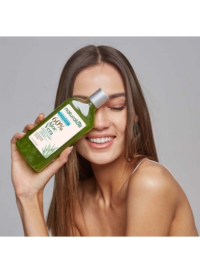 ناتشورالوي Naturaloe - شامبو مرطب ومُشرق - تركيبة نباتية 100% غنية بجل الصبار بنسبة 60%، صديق للبيئة، خالٍ من القسوة، خالٍ من البارابين والسيليكون - 12 أونصة سائلة - Image 5