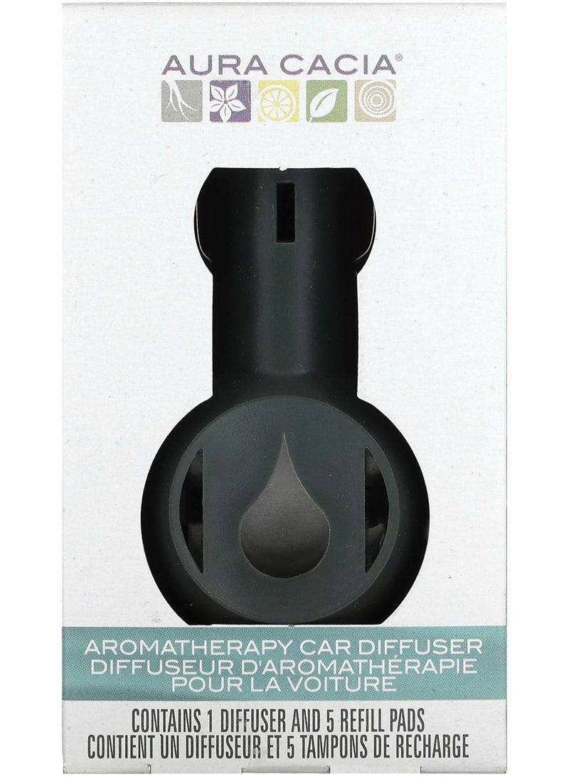 Aura Cacia Aromatherapy Car Diffuser, 1 Diffuser, 5 Refill Pads  - Image 1