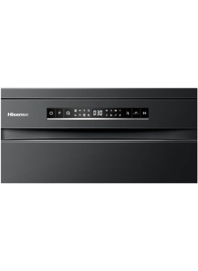 Hisense 15 Place 8 Programs FreeStanding Dishwasher HS623E91B Black - Image 5