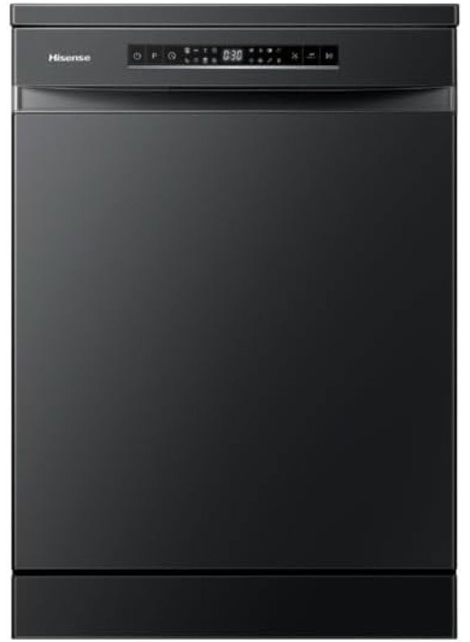 Hisense 15 Place 8 Programs FreeStanding Dishwasher HS623E91B Black - Image 1