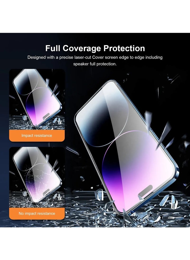 ICARLUS - For iPhone 14 Plus Tempered Glass Screen Protector HD Clear Film with Installation Tool - Image 1