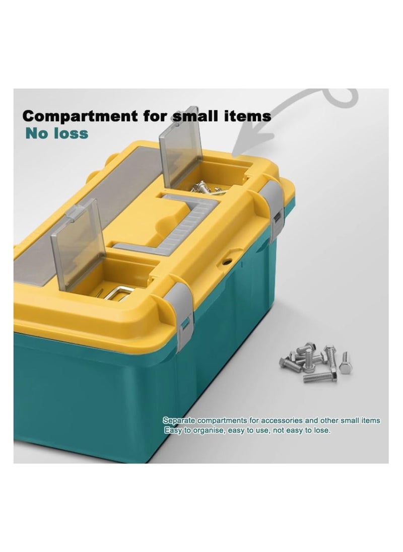 Portable Plastic Home Tool Storage Box – Durable Organizer with Handle for DIY & Household Use