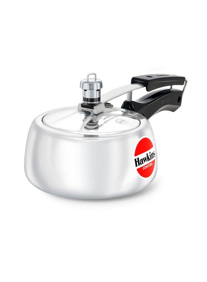 Hawkins 1.5 Litre Contura Pressure Cooker, Handi Inner Lid Baby Cooker, Silver (HC15) - Image 1