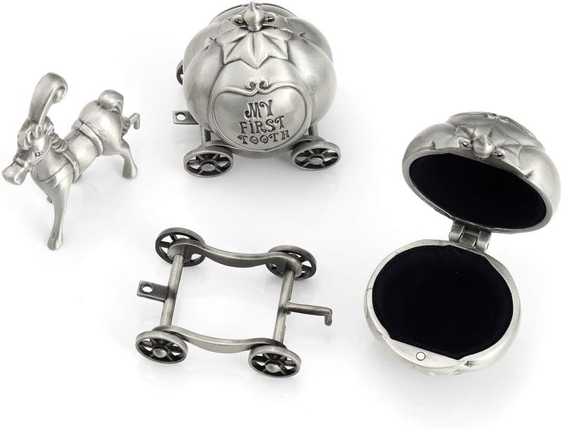 Mogoko Silver Tooth Holder My First Tooth and Curl Keepsake Box Set Baby Teeth Fairy Containter Gift Box for Child Kids - Image 4