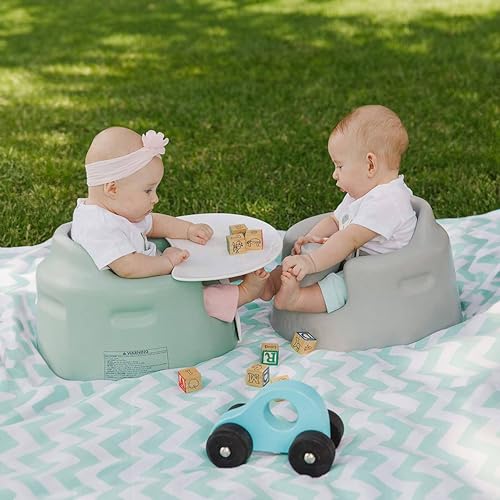 Bumbo Baby Floor Seat, Portable Infant Sit Up Activity & Eating Chair with Tray Accessory, Hemlock - Feeding and Sitting Lounger for Babies and Infants Ages 3 to 12 Months - Image 4