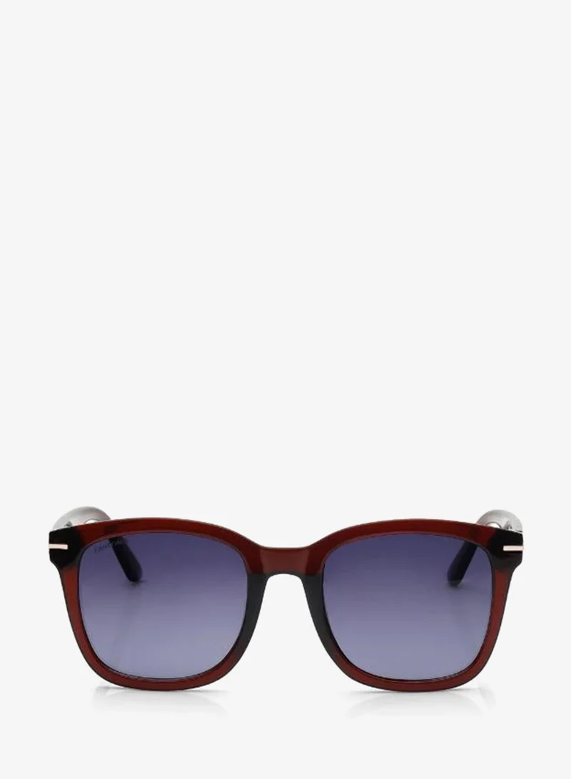 فاستراك Polarized Sunglasses Brown Frame Smoke Mirror Lens 54.5mm  - P498BK5PV