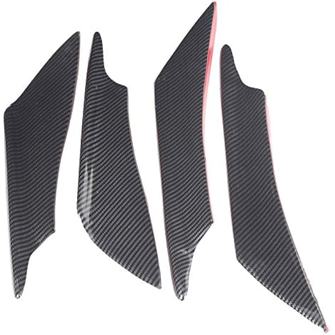 Depisuta Front Bumper Side Spoiler, Wide Range Of Applications Front Bumper Side Lip Universal Front Bumper Spoiler Front Bumper Splitter for Car Exterior Body - Image 1