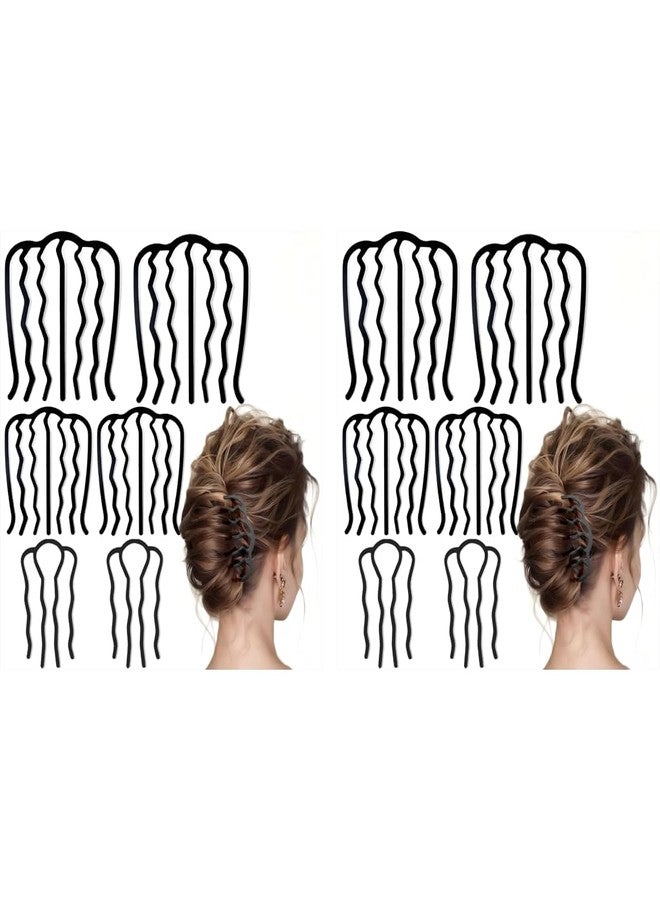 زيبويو مجموعة زيبويو® المكونة من 12 قطعة من إكسسوارات الشعر للنساء، مصنوعة من مادة ABS، مزودة بأمشاط انزلاقية على شكل كعكة، وأسنان شوكية مانعة للانزلاق، مناسبة لتسريحات الشعر المرفوعة، والضفائر الفرنسية، وتسريحات الشعر المتعددة على شكل حرف U. - Image 1