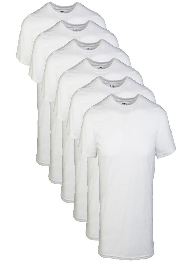Gildan Gildan Men's Crew T-Shirts, Multipack, Style G1100, White (6-Pack), 2X-Large  - Image 2