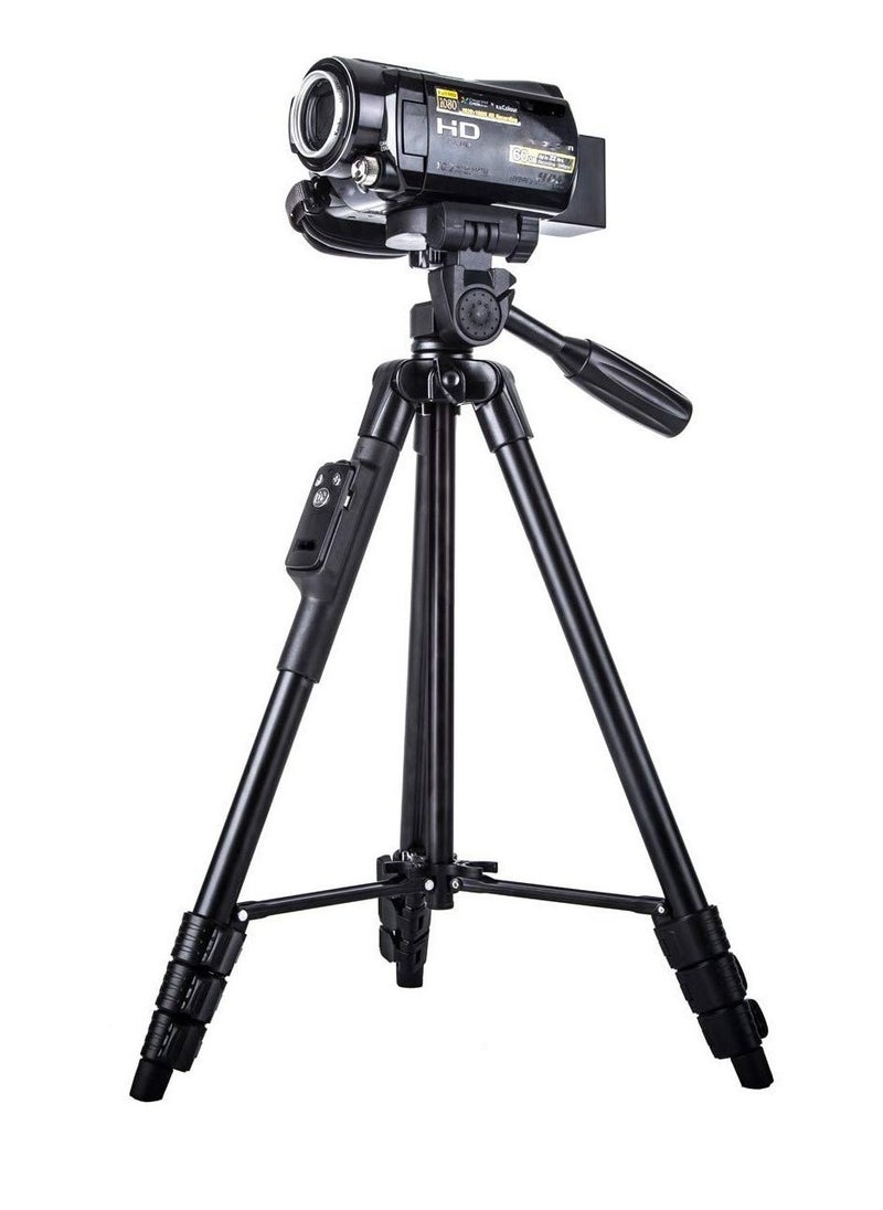 BGM VCT-5208 Portable Tripod Stand With Remote Shutter Black  - Image 1