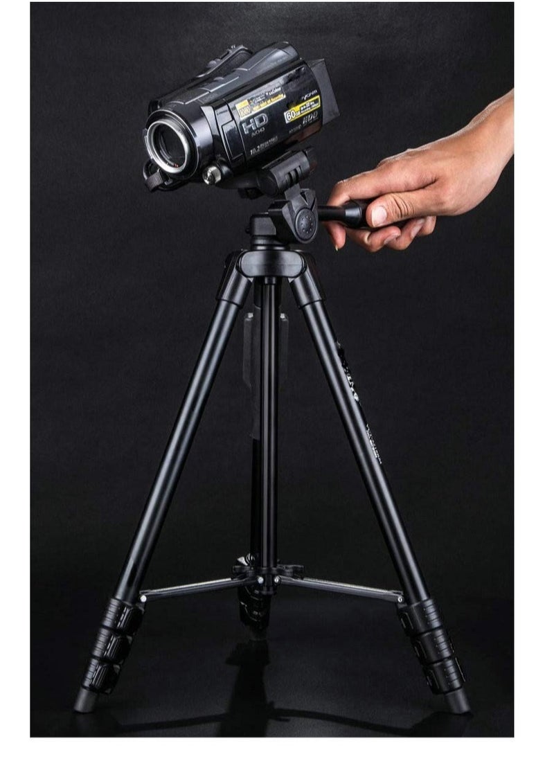 BGM VCT-5208 Portable Tripod Stand With Remote Shutter Black  - Image 2