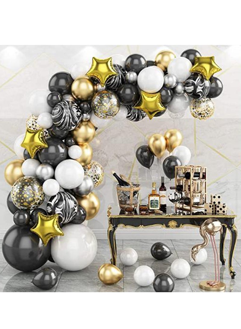 87 قطعة عتيقة الأفوكادو الأخضر الذهب الأبيض اللاتكس اللاتكس مجموعة الزهور - مثالية للتخرج استحمام الطفل زفاف عيد ميلاد العازبة خلفية حفلة