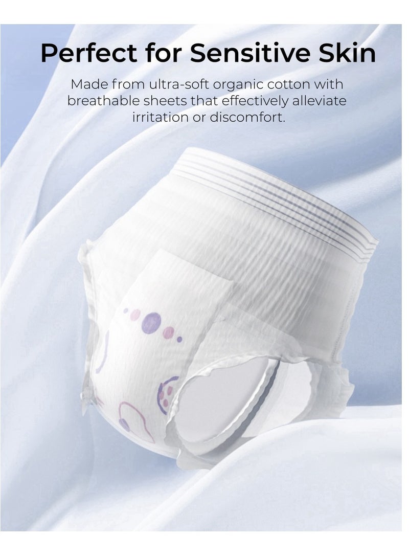 كوني أمًا أفضل سراويل الدورة الشهرية للاستعمال مرة واحدة للحماية الصحية، 10 فوط صحية على طراز السروال، ملابس داخلية واقية للنساء، نوع قصير فائق الحماية - Image 2