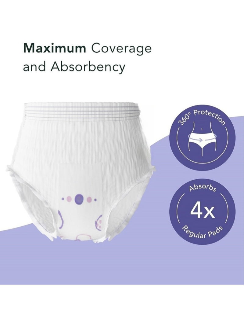كوني أمًا أفضل سراويل الدورة الشهرية للاستعمال مرة واحدة للحماية الصحية، 10 فوط صحية على طراز السروال، ملابس داخلية واقية للنساء، نوع قصير فائق الحماية - Image 3