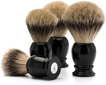 MHLE Classic Silvertip Badger Shaving Brush Medium Black - Image 2
