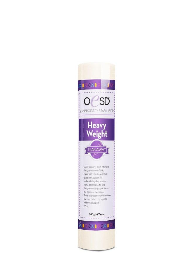 OESD Heavy Weight Tear Away Embroidery Stabilizer 10" x 10 Yd Roll - Image 1