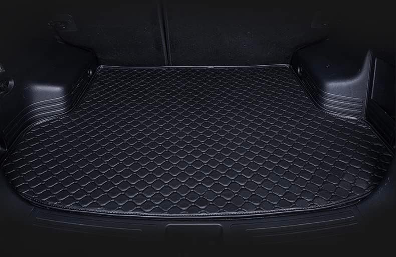 CHIRON Boot Compatible with Mahindra XEV 9e Custom Fitted Faux Leather Boot Antiskid Car Floor Mats - Black with Black Thread - Image 3