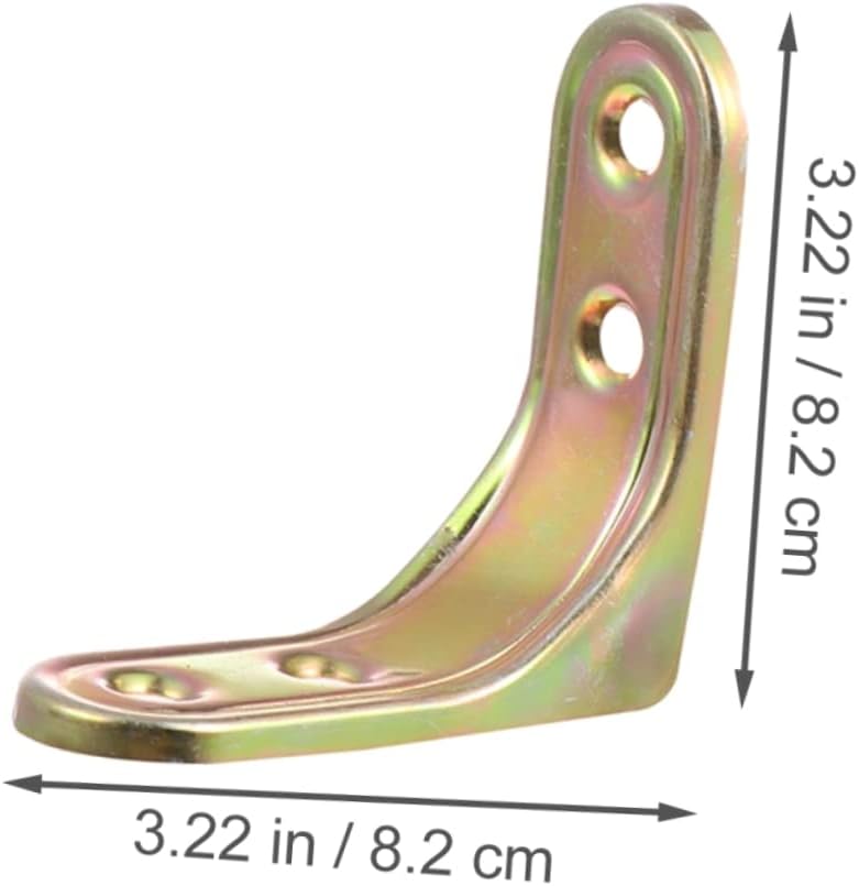 Tehaux 12 Pcs Heavy Duty Metal Corner Brackets Right Angle Furniture Connectors - Image 3