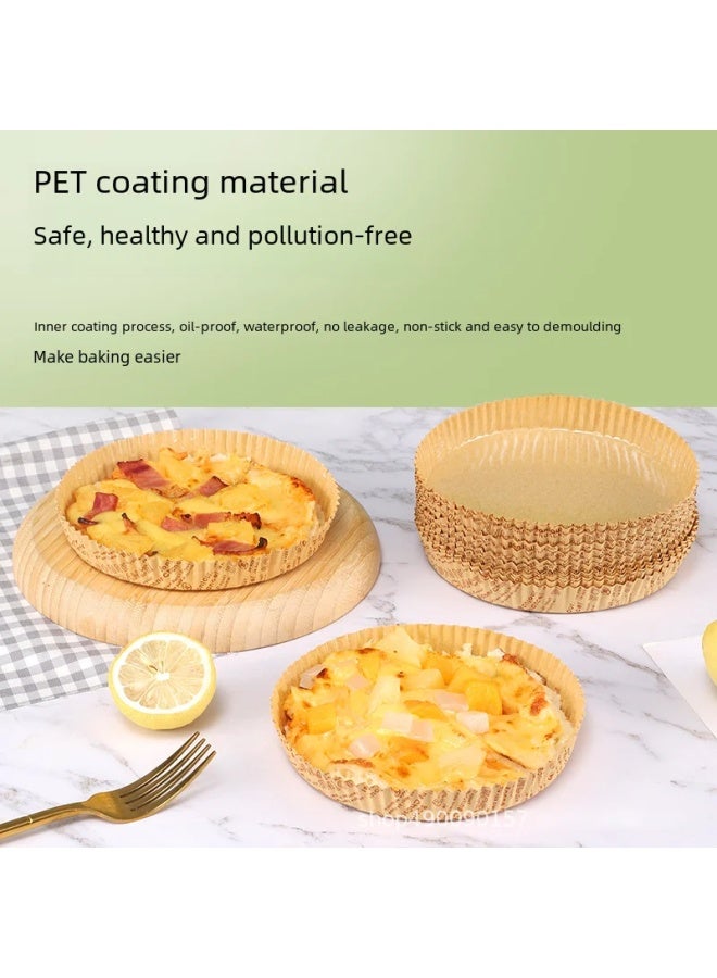 Oil-resistant Non-stick Round Bread Pizza Paper Tray Cake Mold Commercial Household Use Disposable Catering Supplies-Specifications:6 Inch Pizza Paper Tray 15.5CM100 - Image 2