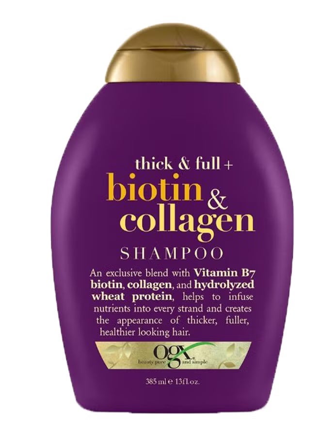 Ogx Thick And Full Biotin Shampoo 385ml - Image 1