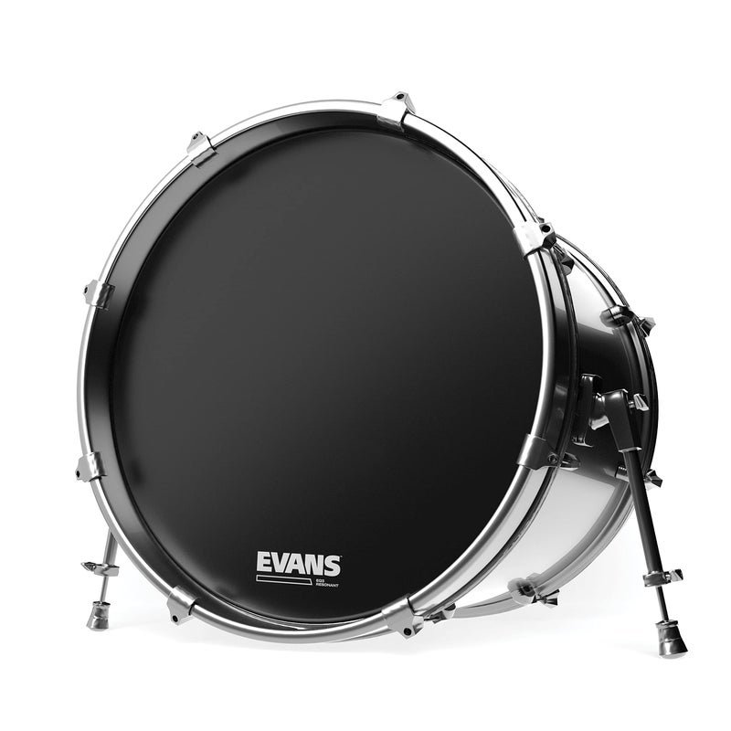 Evans Resonant Black Bass Drum Head, 22 Inch - Image 2