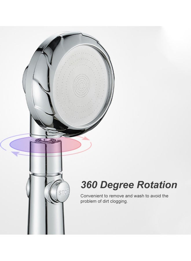 نيبمينينت رأس دش ب3 إعدادات للرش مع مفتاح تشغيل وإيقاف فضي 24 x 8 9سم - Image 5