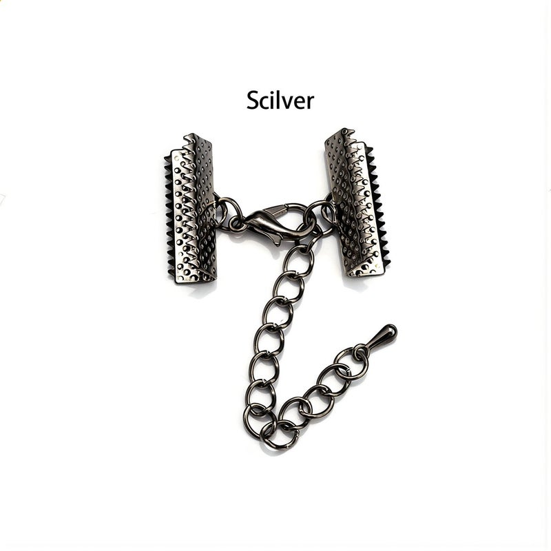 Leather Cord Clasp Silver 6mm Improved Teeth Anti Release Jewelry Making Supply - Image 5
