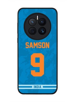 Rugged Black Edge Case for Huawei Mate 50, Slim fit Soft Case Flexible Rubber Edges Thin Cover - Player Name - Sanju Samson, Jersey Number- 9