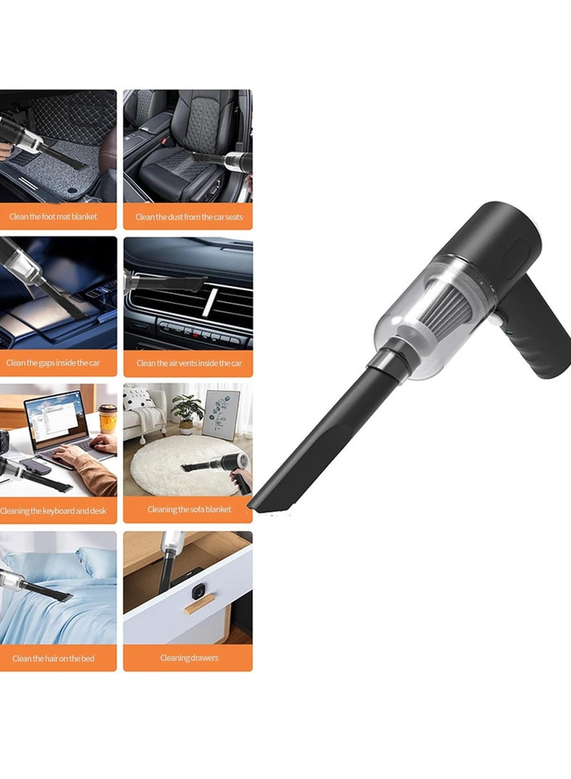 Multifunctional Portable Cordless Vacuum Cleaner/vacuum Pump/dust Collector, 10000pa Suction Power, With Type-c Charging Cable, Suitable For Car, Home, Outdoor, Can Be Used Wet Or Dry, 400ml Large Dust Bin, Removes Allergens (Hair, Dust, Dandruff) - Image 1