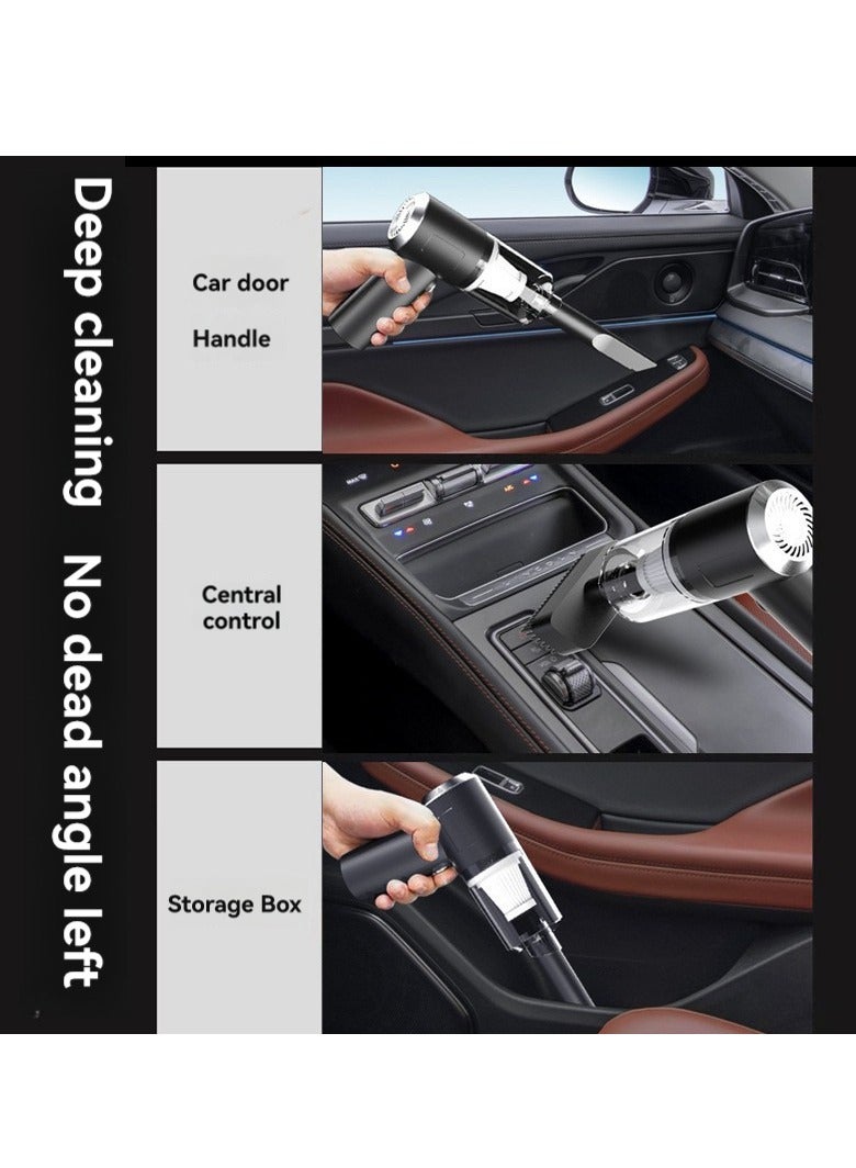Multifunctional Portable Cordless Vacuum Cleaner/vacuum Pump/dust Collector, 10000pa Suction Power, With Type-c Charging Cable, Suitable For Car, Home, Outdoor, Can Be Used Wet Or Dry, 400ml Large Dust Bin, Removes Allergens (Hair, Dust, Dandruff) - Image 2