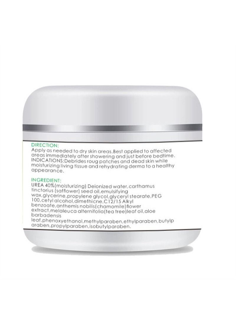 Crazylife - Urea Cream 40% for Feet Maximum Strength with 2% Salicylic Acid, Dermatologist-Tested Intense Moisturiser,Callus Remover, Dead Skin Exfoliation, Hand and Foot Cream for Dry Cracked Elbows, Heels, Knees - Image 1