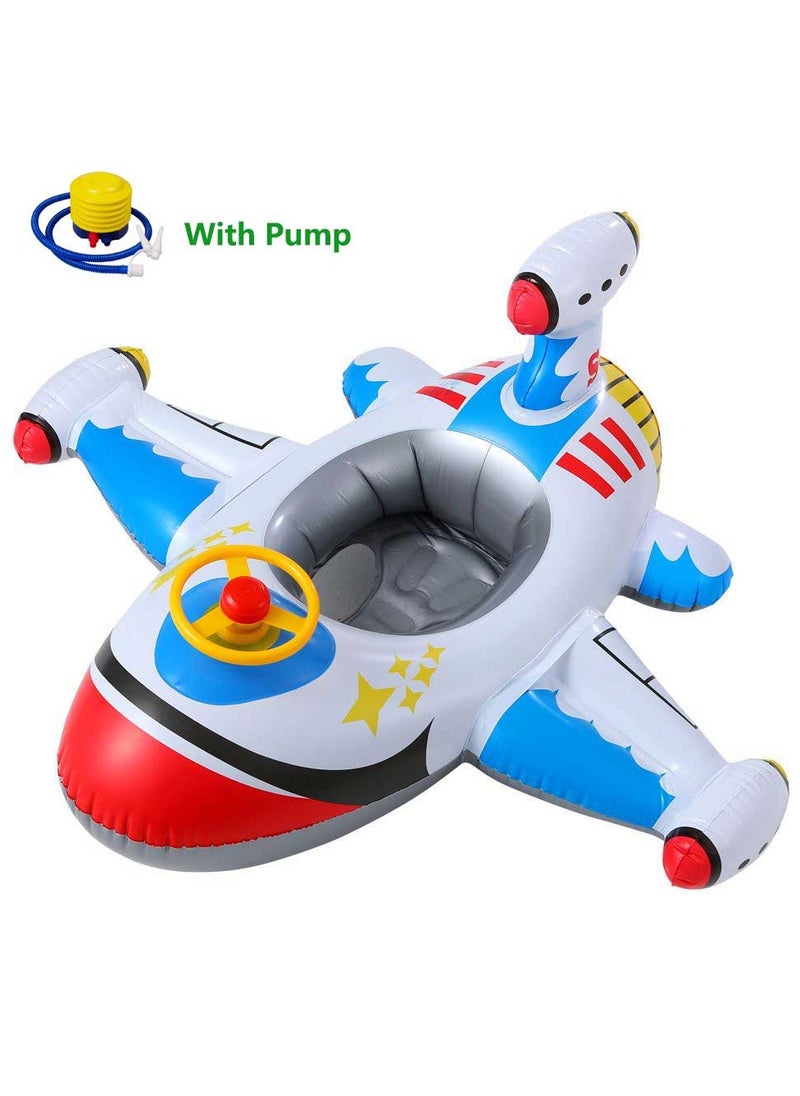 Generic - Baby Swimming Ring Inflatable Kids Toddler Infant Swimming Float Pool Floaties Pool Ring with Seat Summer Outdoor Water Bath Toys Suitable for 1-6 Year Old Baby - Image 1