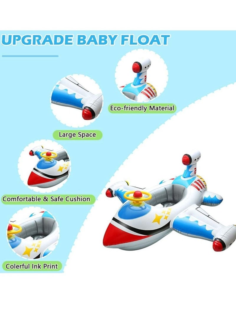 Generic - Baby Swimming Ring Inflatable Kids Toddler Infant Swimming Float Pool Floaties Pool Ring with Seat Summer Outdoor Water Bath Toys Suitable for 1-6 Year Old Baby - Image 1