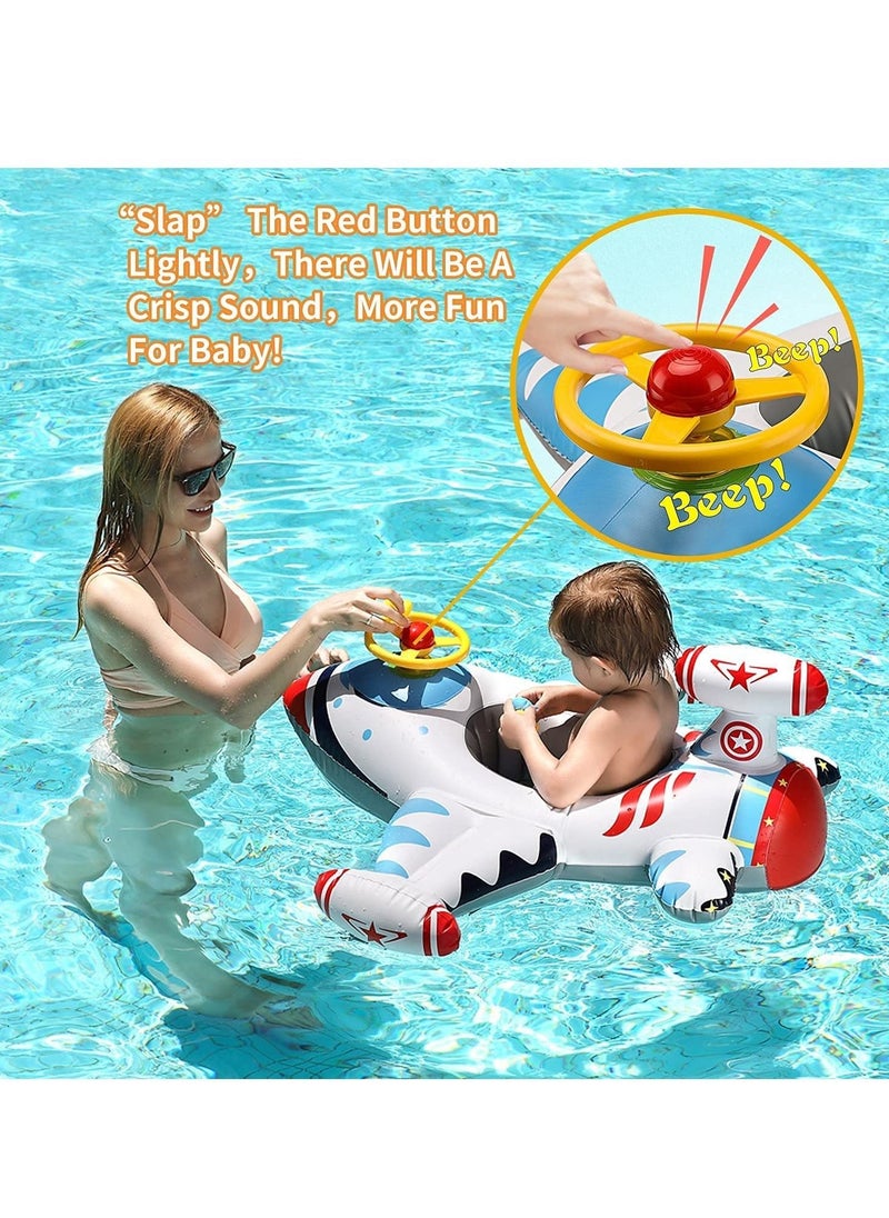 Generic - Baby Swimming Ring Inflatable Kids Toddler Infant Swimming Float Pool Floaties Pool Ring with Seat Summer Outdoor Water Bath Toys Suitable for 1-6 Year Old Baby - Image 1