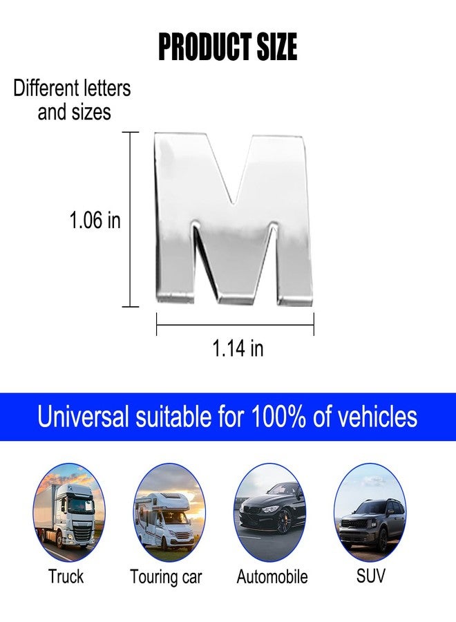 HZEL Car Letters Emblem, 40PCS 3D Number Symbol Vehicle Badge Decal, Weatherproof Adhesive Logo Automotive Side Rear Trunk Outdoor Wall Sticker Decor Accessories, Universal Fit - Image 2