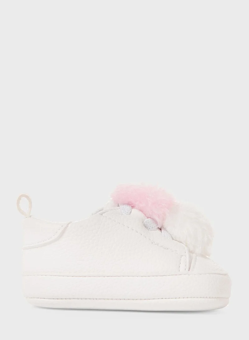 Zippy Infant Pompom Detail Sneakers