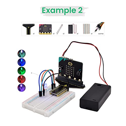 Keyestudio مجموعة البداية الأساسية KEYESTUDIO لملحقات BBC Micro:bit V2 - مجموعة STEM لتعليم البرمجة للمبتدئين (تتضمن Micro:bit V2.21) - Image 5