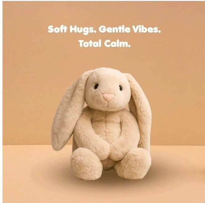 Abley's Weighted Vibrating Bunny Plush - 4lb (1.81kg) Sensory Stuffed Calming Rabbit for Anxiety Relief & Emotional Regulation - Deep Pressure & Vibration Therapy Tool - Image 5