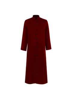 Nordic anime Halloween cosplay costume medieval friar Wizard clothing priest clothing Church priest cos clothing Wine Red new priest cos clothing