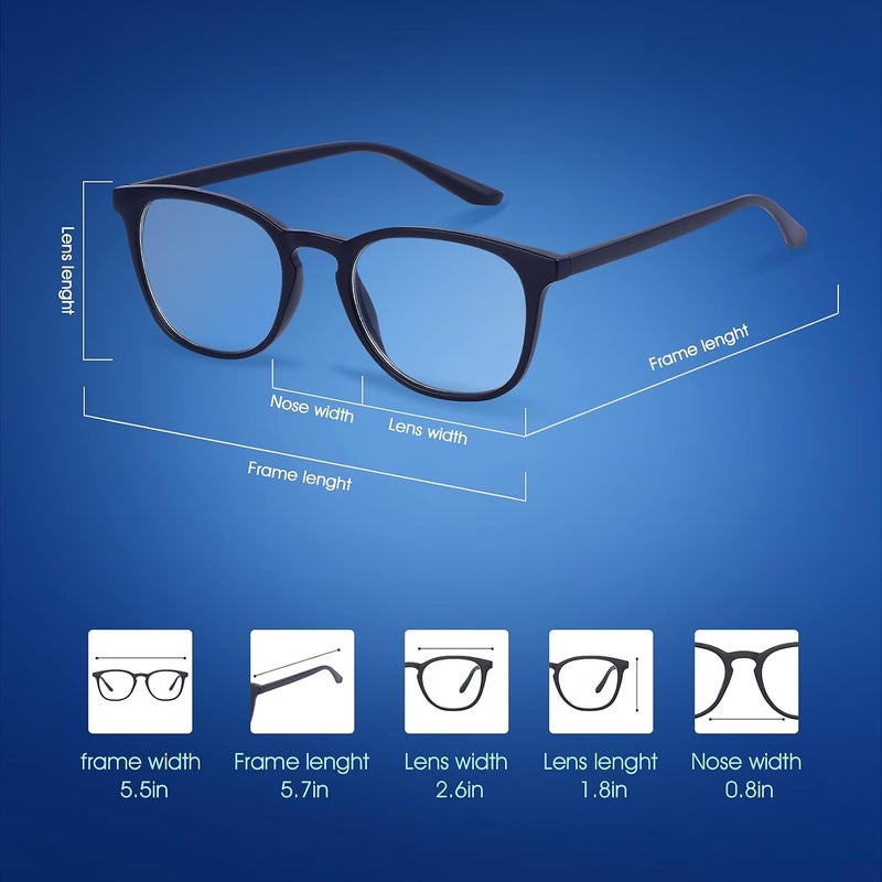 Blue Light Blocking Glasses Lightweight Computer Gaming Glasses with Blue Light Filter Eyewear for Women Men Anti TV Phone Glare Eyeglasses - Image 5