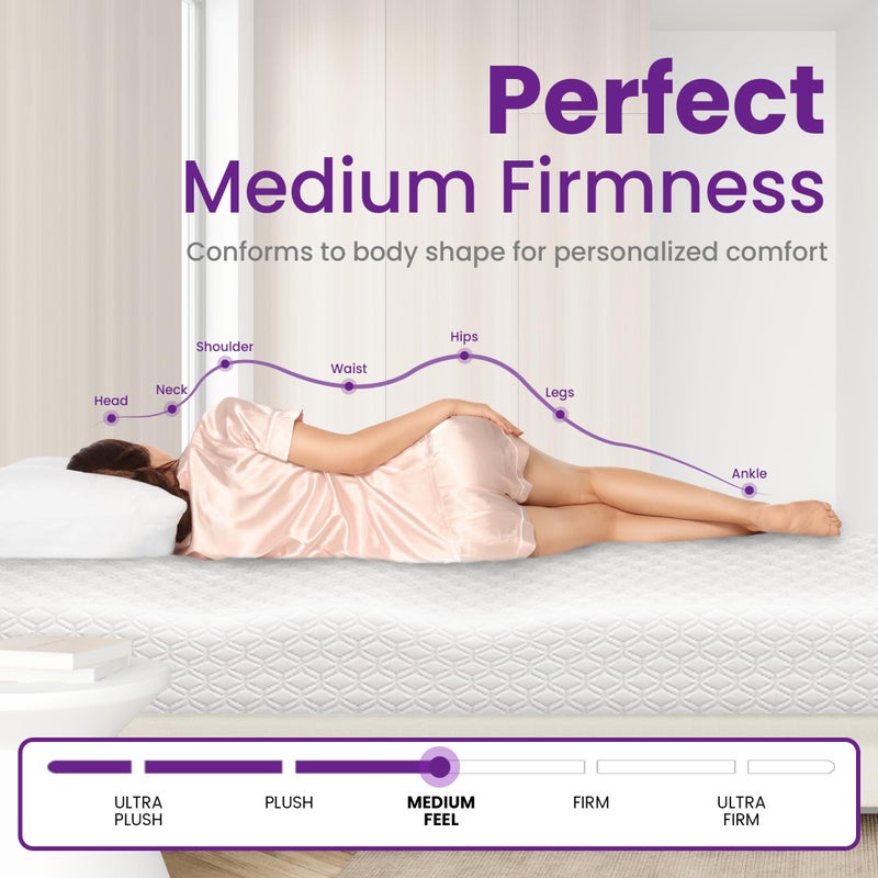 GAESTE 5 Inch Twin Cooling Gel Memory Foam Mattress Medium Firm Pressure Relief CertiPUR-US Certified Foam, Mattress in a Box Comfort & Supportive and Supportive No Fiberglass (Twin, 5 in) - Image 2
