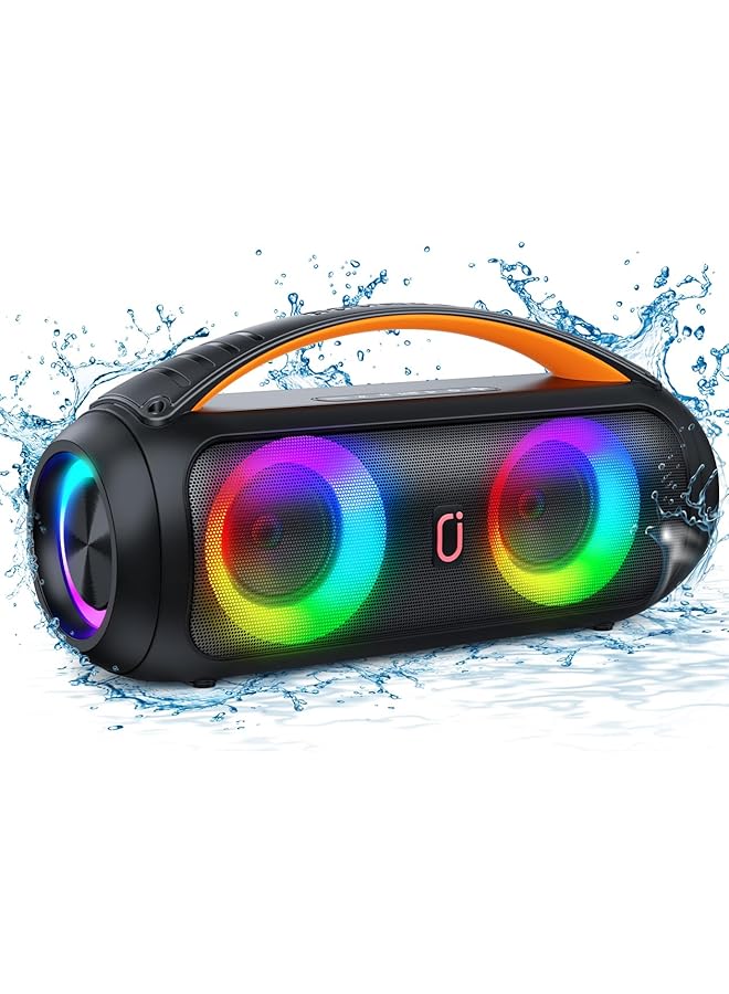 erorex D16 Portable Bluetooth Speakers 40W Large Bluetooth Boombox Speaker Loud Speaker With Deep Bass Outdoor Wireless Speaker With Disco Lights For Party Bluetooth 5.3 Ip65 Waterproof Tws  - Image 1