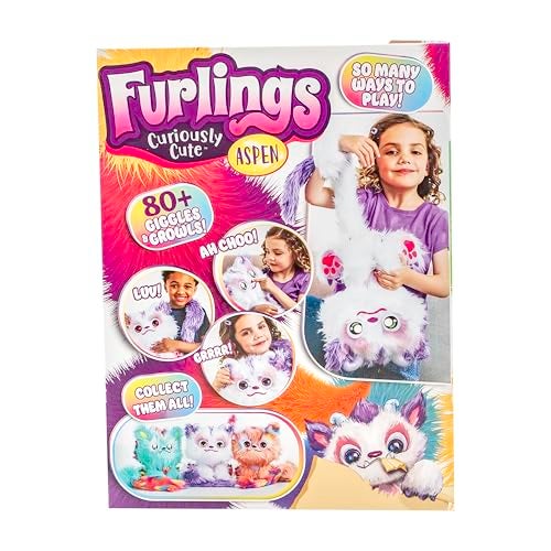 Furlings فورلينغز آسبن - لعبة قماشية تفاعلية 13 بوصة، 80+ صوت وحركة، هدية للبنات والأولاد 3+ - Image 5
