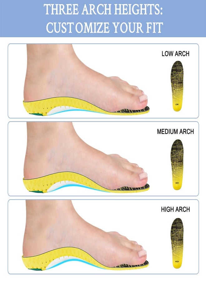 SOPROM Hiking Low/High/Medium Arch Support Insoles Inserts for Men & Women Hikers for Hike Boots & Shoes-Medium Arch,Small - Image 3