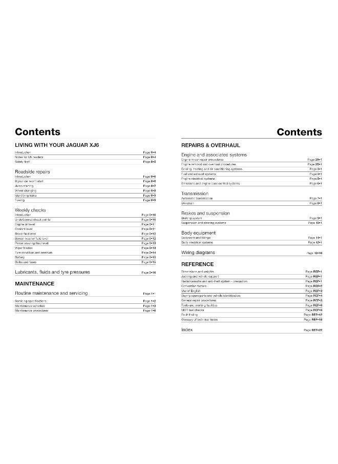 Jaguar XJ6 & Sovereign (Oct 86 - Sept 94) Haynes Repair Manual  - Image 5