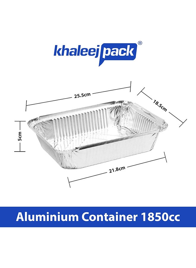 Khaleej Pack Aluminium container1850ml  Pack of 10 Pcs - 83185 - Image 2